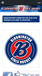 Mobile Screenshot of bloomingtongirlshockey.org